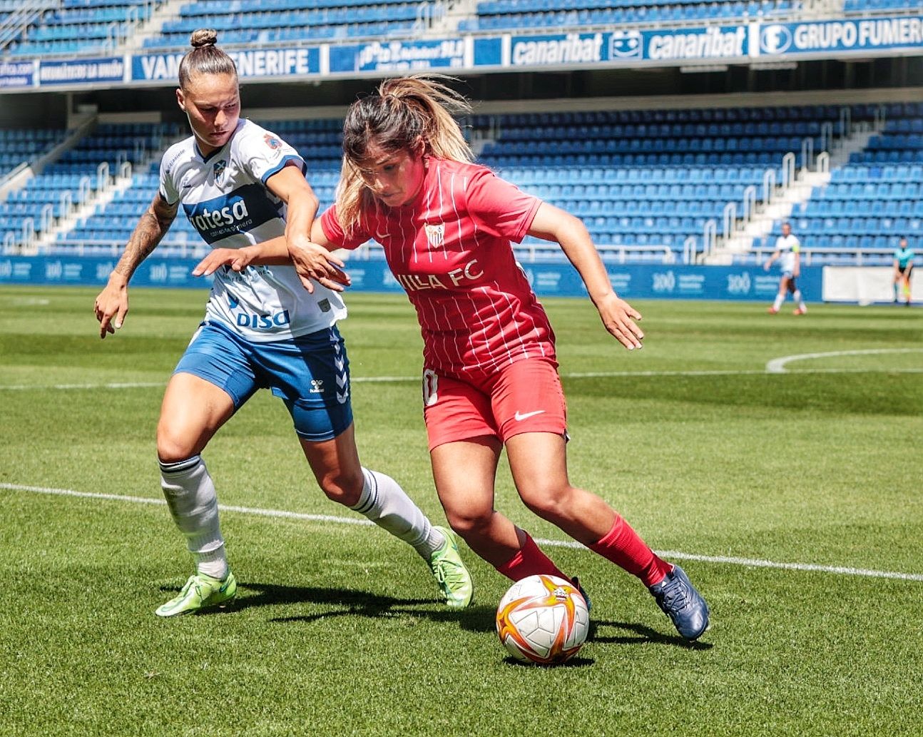 Partido futbol UDG Tenerife-Sevilla de Primera Iberdrola liga femenina