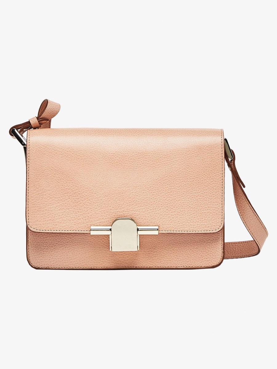 Bolsos Massimo Dutti: bandolera de piel grabada