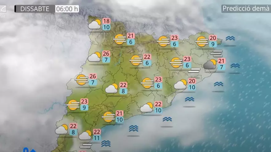 Cap de setmana amb màximes de 24ºC a l'interior