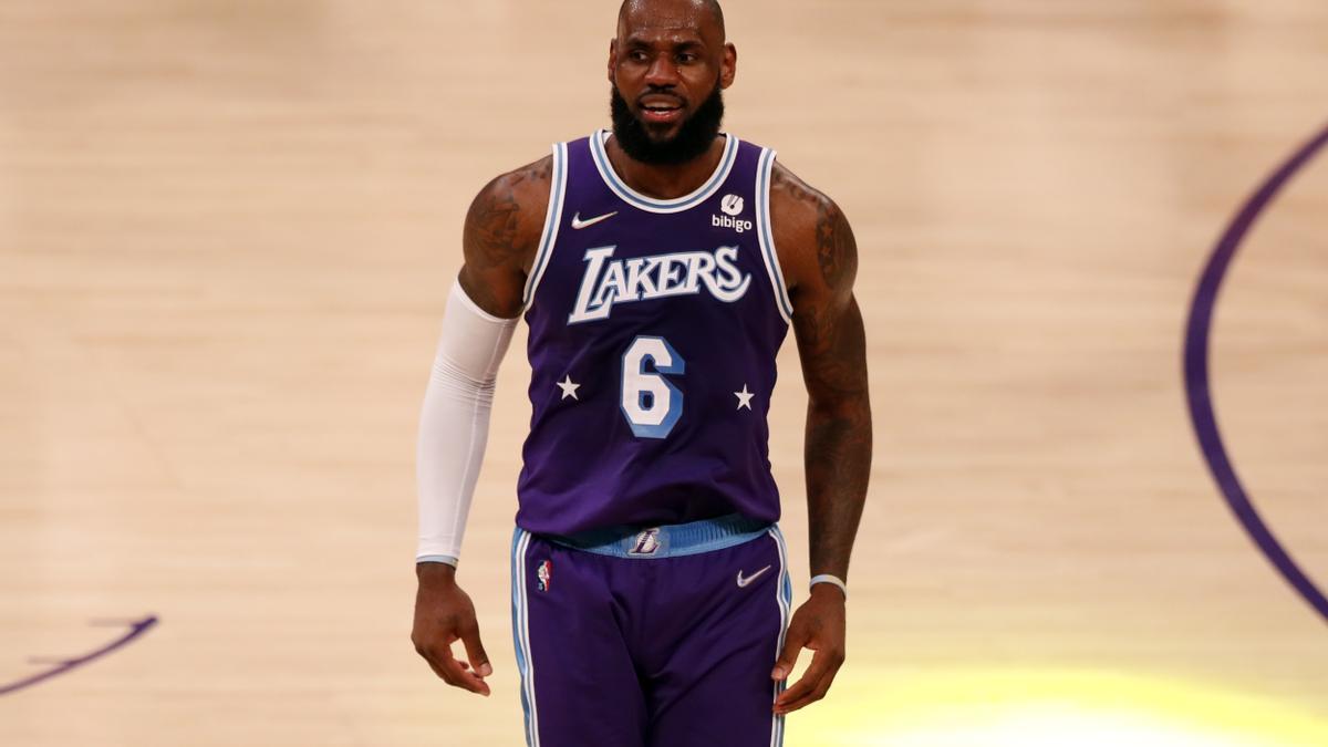 LeBron James, durante el partido contra los Wizards