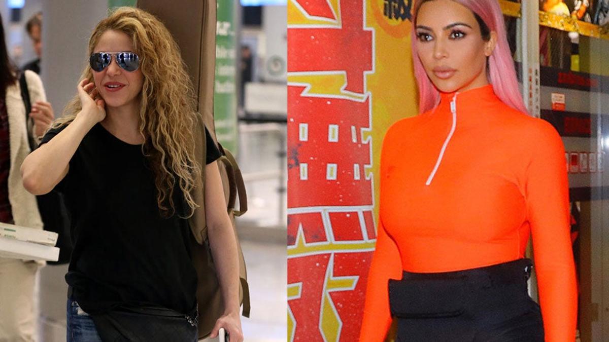 Shakira y Kim Kardashian han caído en la moda de las riñoneras