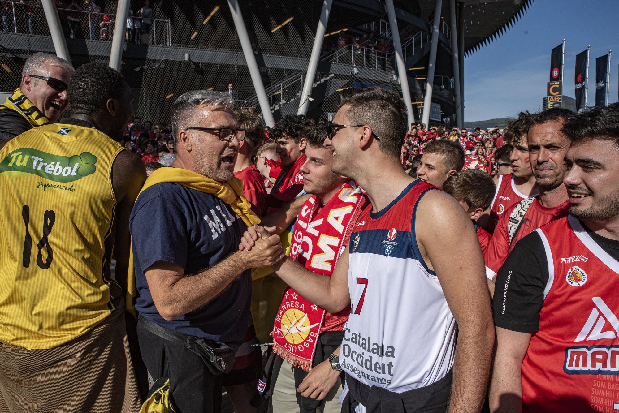 #RoadtoBilbao: Les millors imatges de l'afició abans de la gran final Baxi-Tenerife