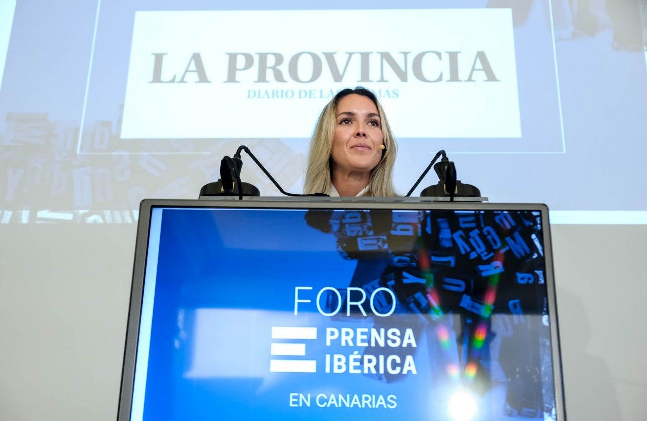 María Fernández intervención en el Foro Prensa Ibérica
