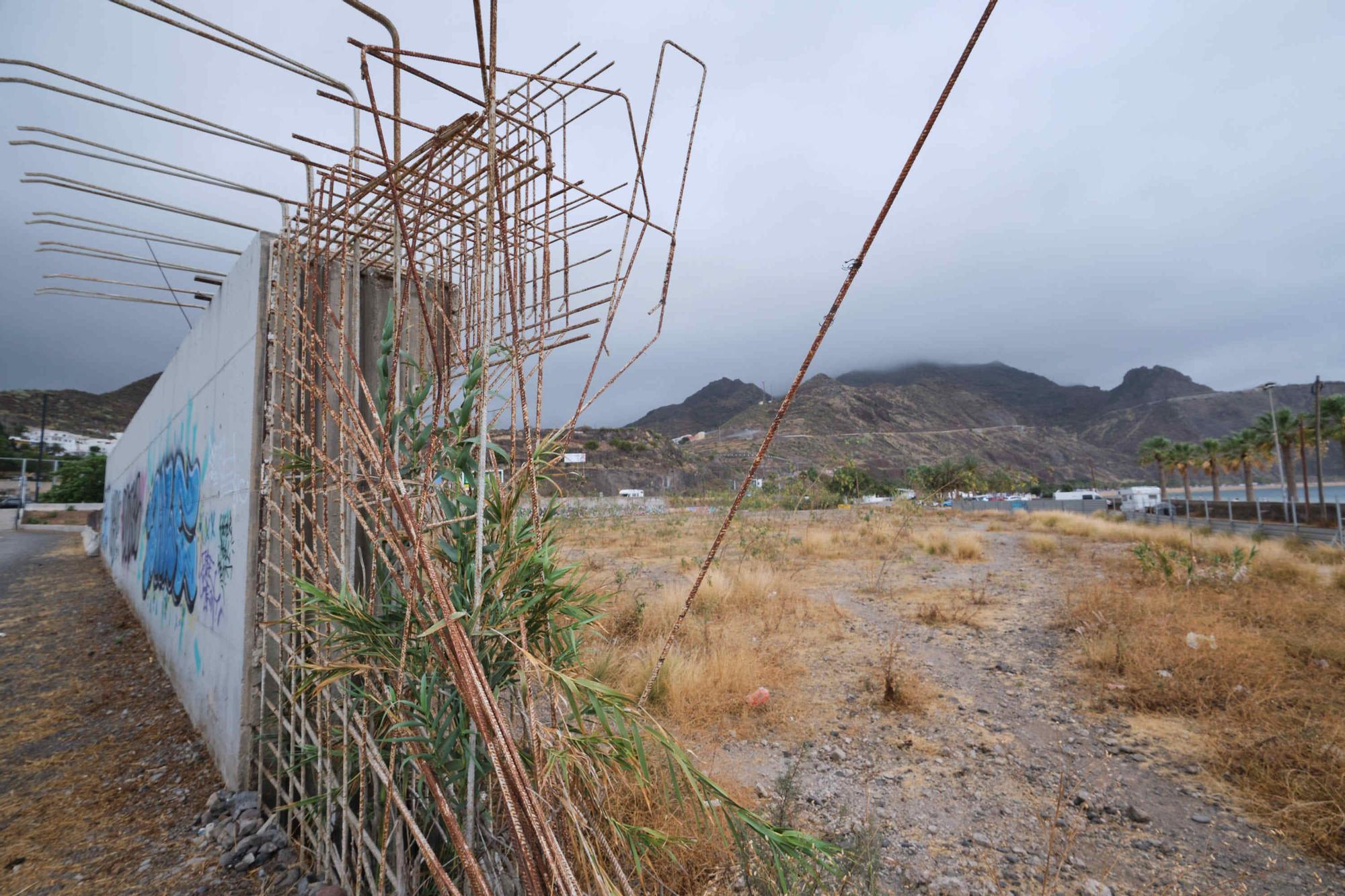 Inicio de las obras para el nuevo aparcamiento de Las Teresitas