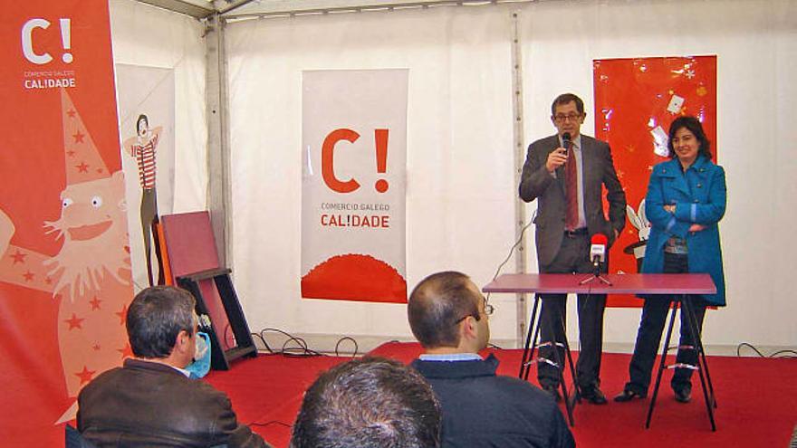 Ferreiro y Rúa, ayer durante la presentación de la campaña.