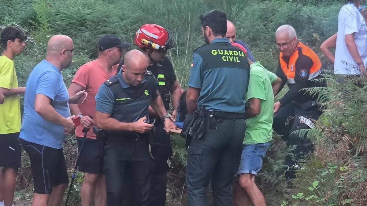 Localizada con vida la vecina de Toén desaparecida desde el domingo tras un amplio dispositivo de búsqueda