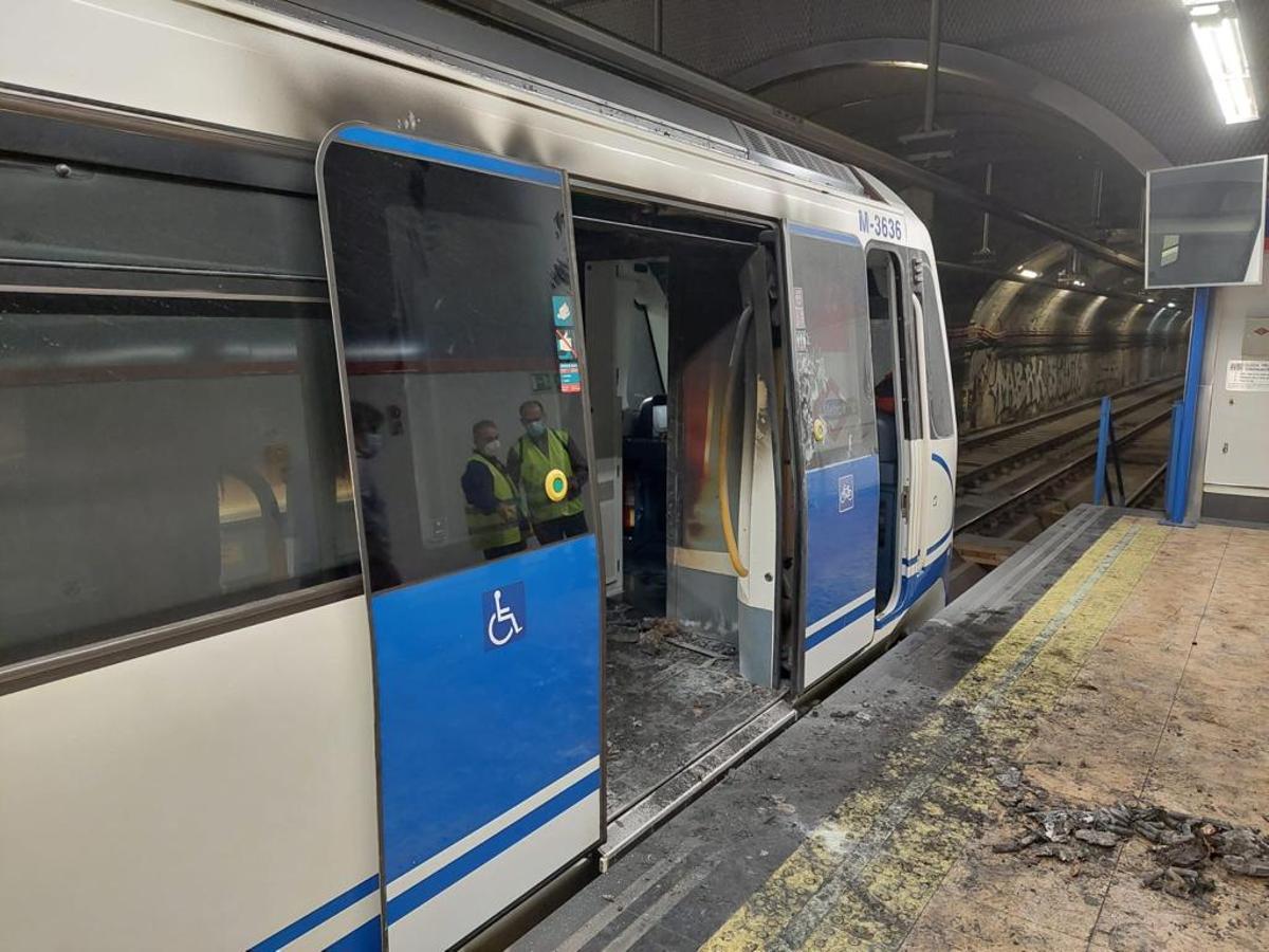 Explosión de un patinete en el metro de Madrid