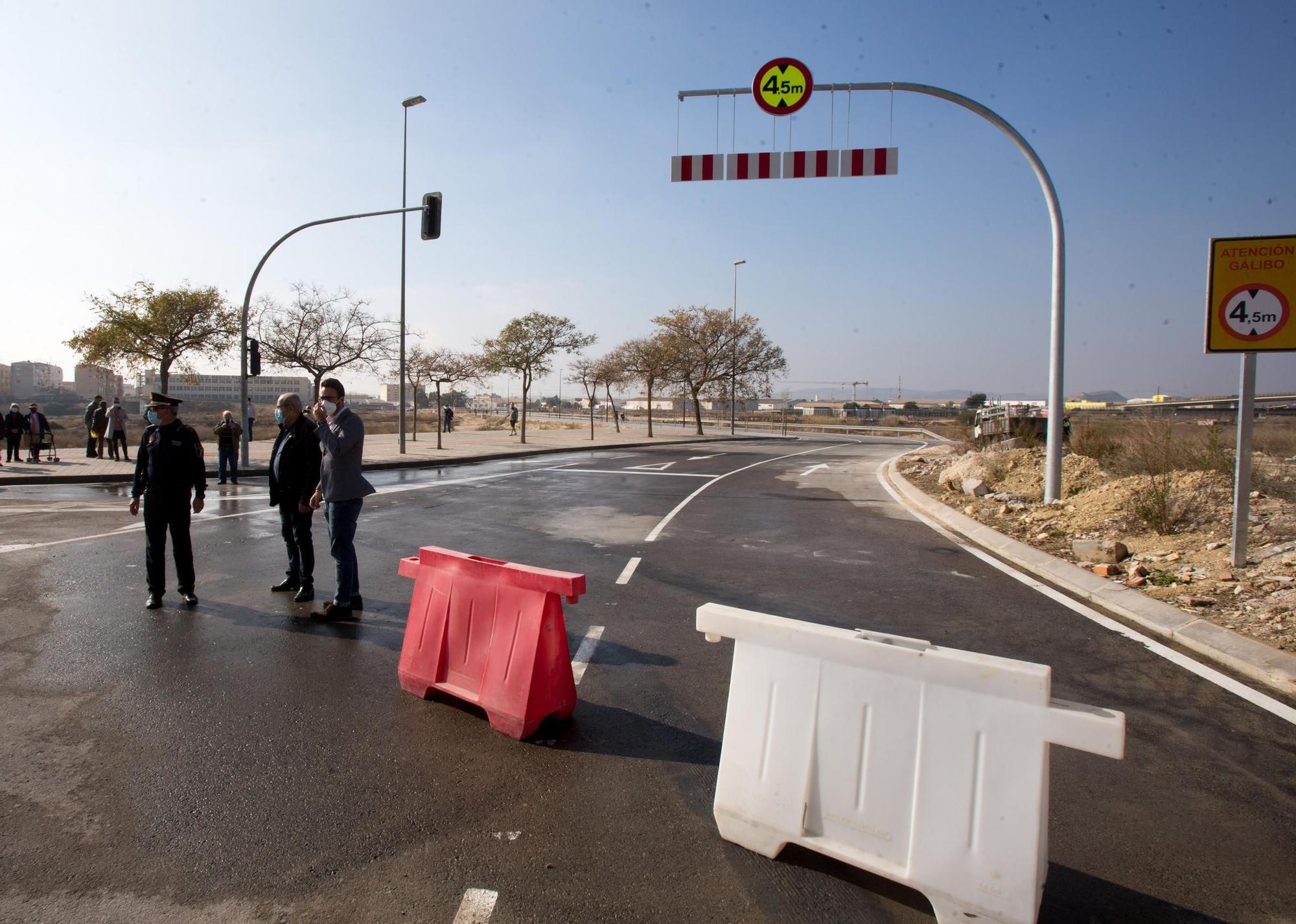 La apertura del tramo de la Vía Parque en el PAU 1 completa una nueva circunvalación en Alicante