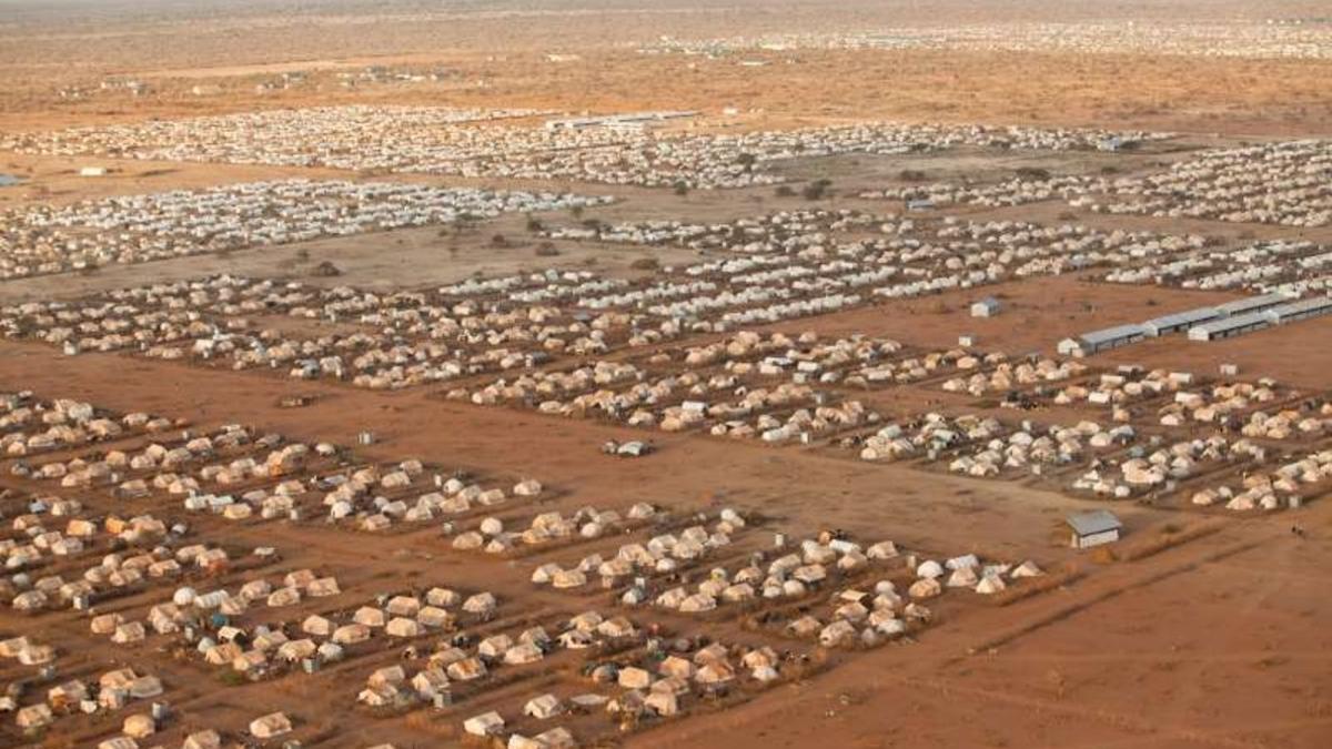 Vista aérea del campo de refugiados de Dadaab, en Kenia.