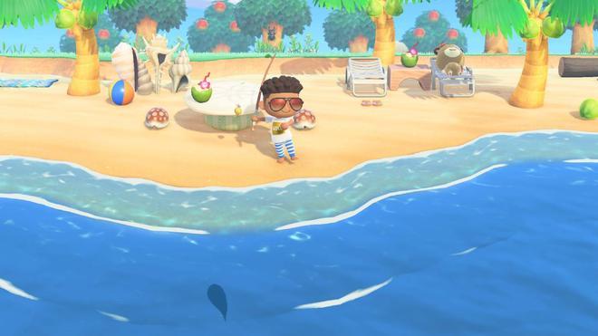 La playa de Animal Crossing New Horizons