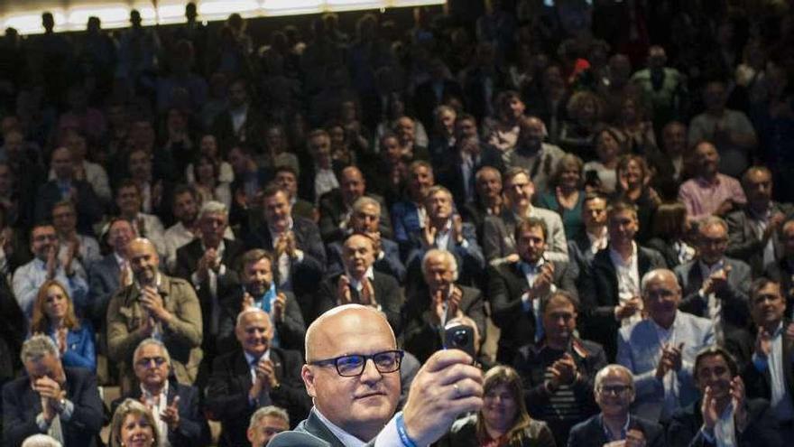 Manuel Baltar, en la presentación como candidato a la Diputación por el PP. // Brais Lorenzo