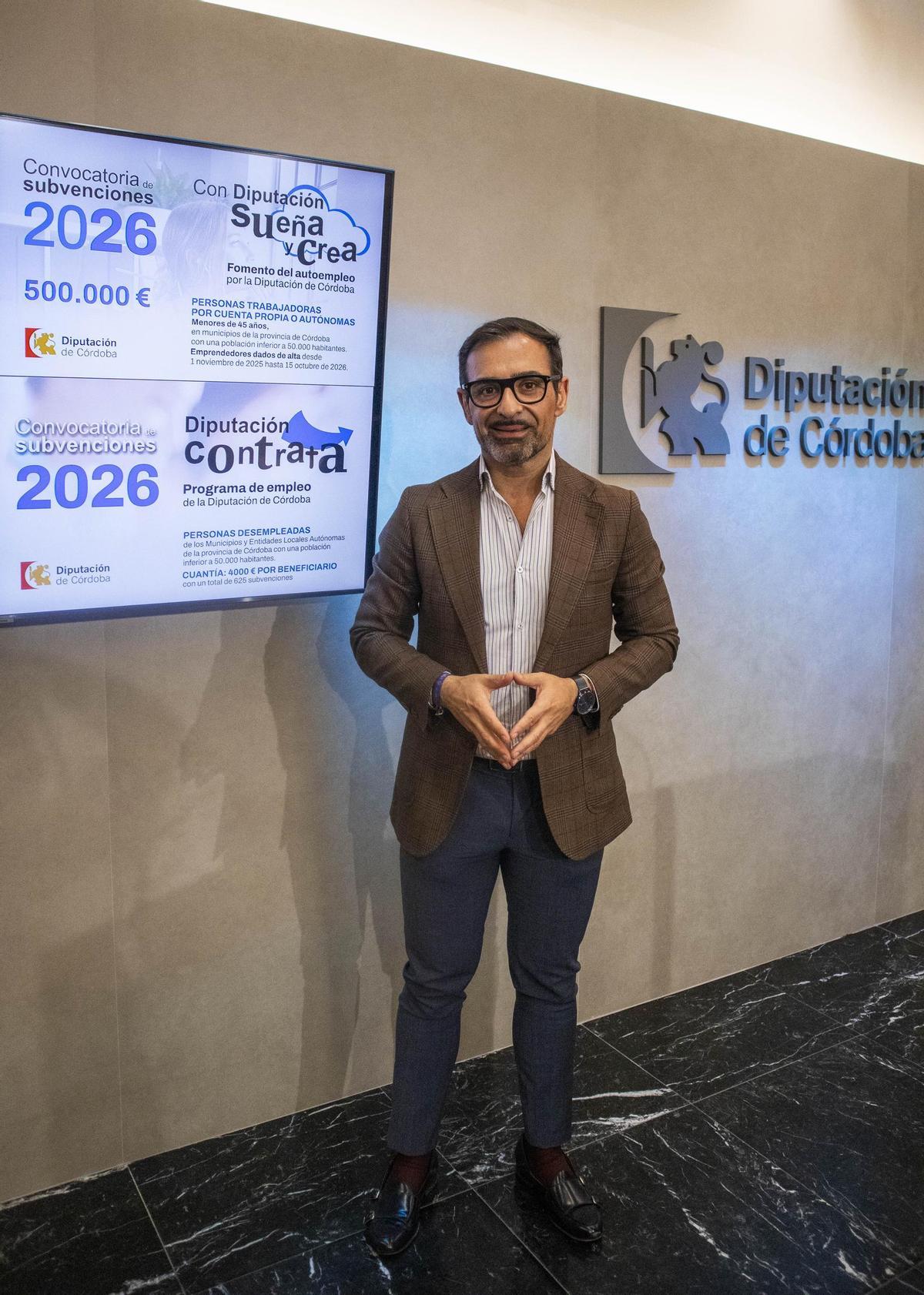Félix Romero presenta las dos líneas de ayuda de la Diputación de Córdoba.