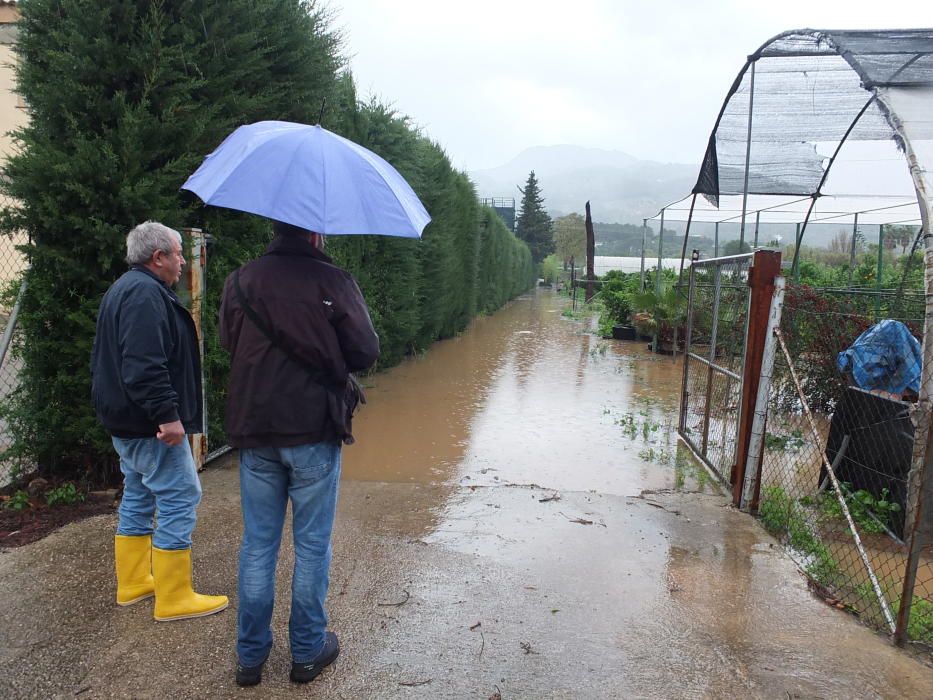 Récord histórico de lluvias en Sóller: 191 litros por metro cuadrado en 12 horas
