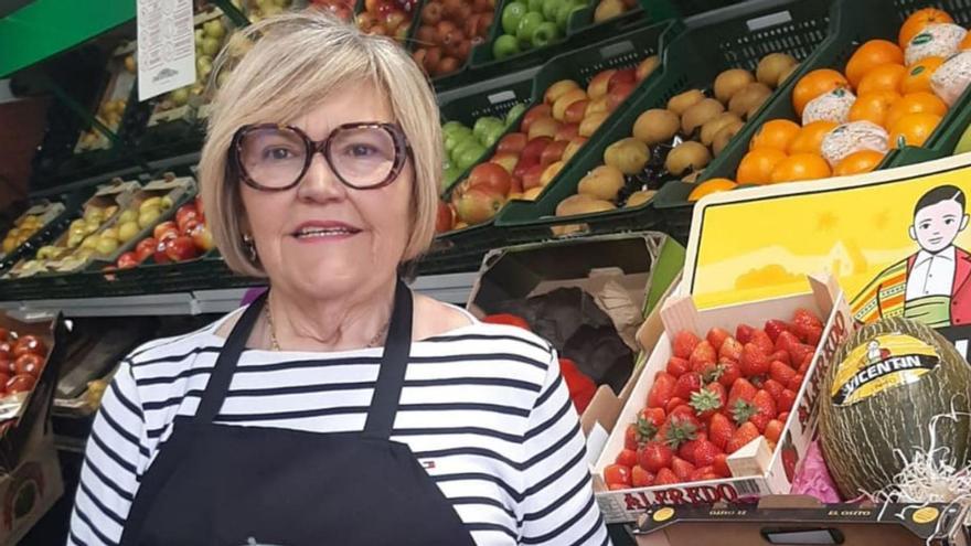 Lola Laurés, en su negocio de Lugo. | L. P.