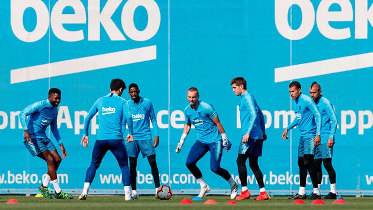 El Barça se entrena con Messi, pero sin Rakitic