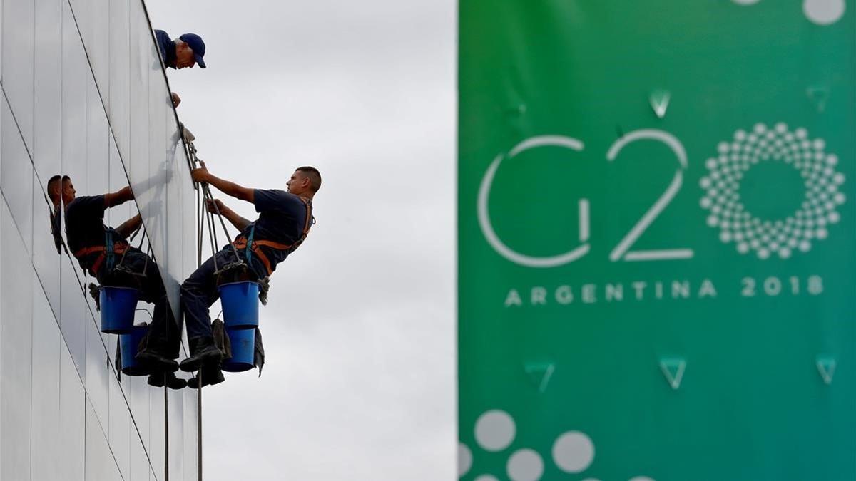 Últimos preparativos para la cumbre del G-20 en Buenos Aires.