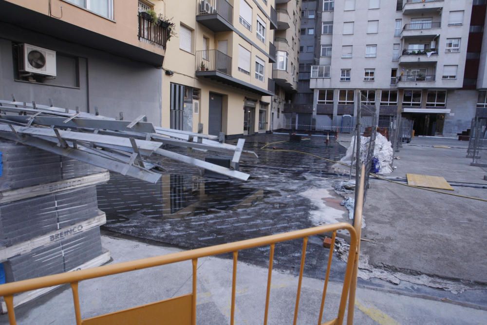 Obres de la plaça Pallach de Girona