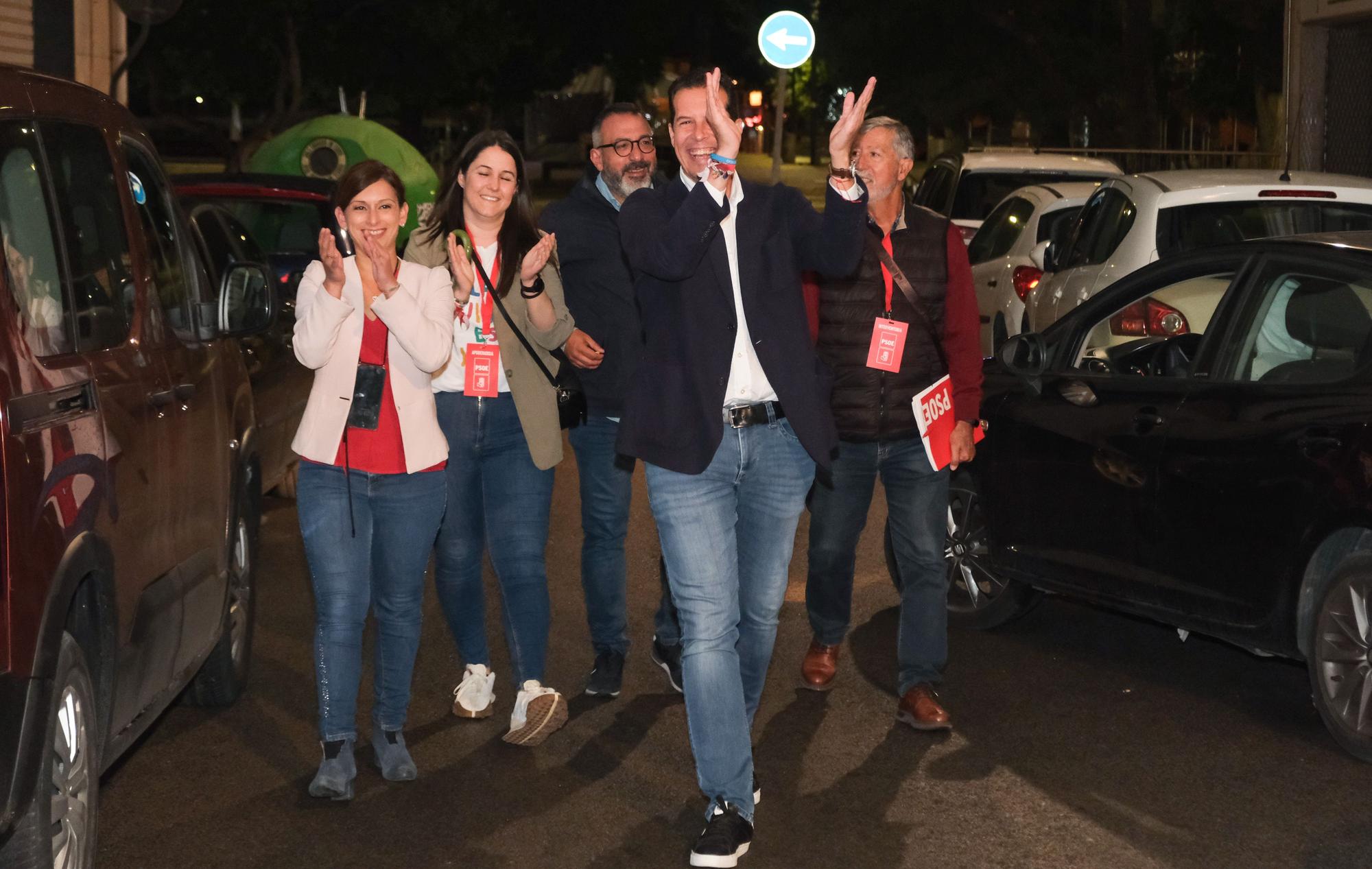 Así ha sido la noche electoral en el PSOE de Elda