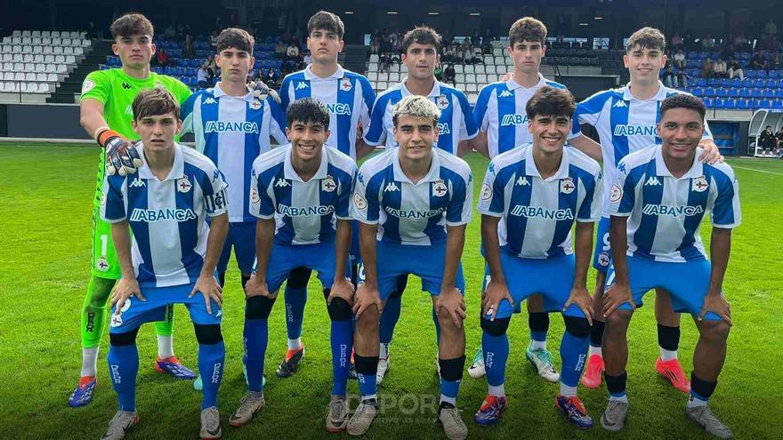 El Juvenil deportivista gana al Avilés y mantiene el liderato