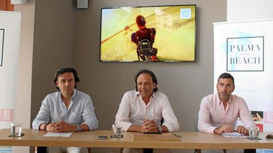 Mika Ferrer, Juan Ferrer und Pedro Marín bei der Vorstellung der neuen Marke.