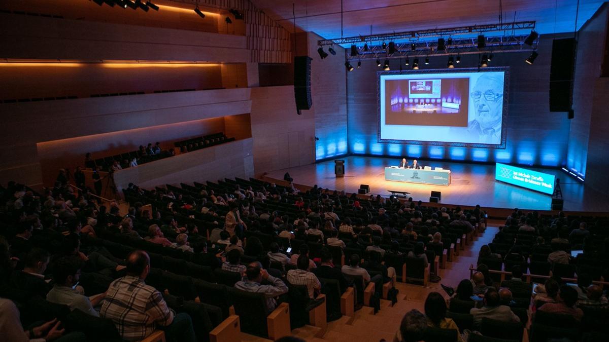 Els assistents del congrés de raonament probatori escoltant una de les conferències al Palau de Congressos de Girona