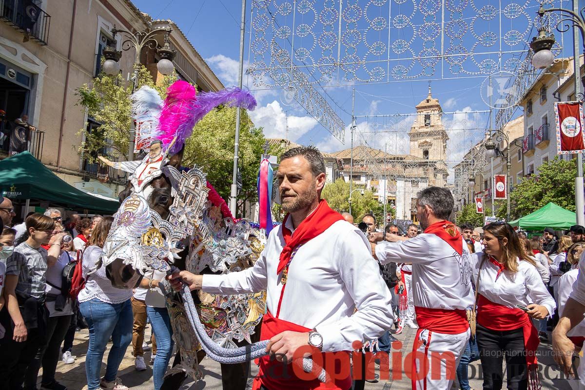 Recorrido Caballos del Vino día dos de mayo en Caravaca