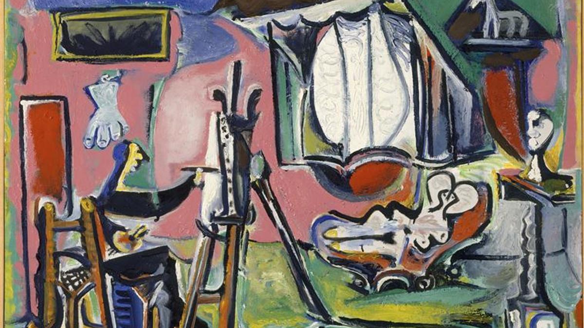 'Le peintre et son modèle dans l’atelier' (1963), de Picasso, procedente del Centro Pompidou de París, que se verá en la muestra sobre el galerista Daniel-Henry Kahnweiler.