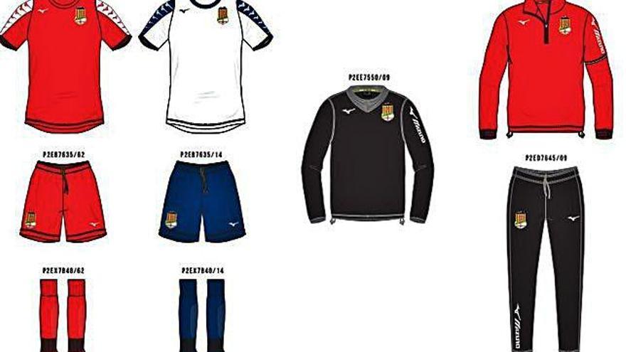 Equipacions de Mizuno per als equips de la Pirinaica