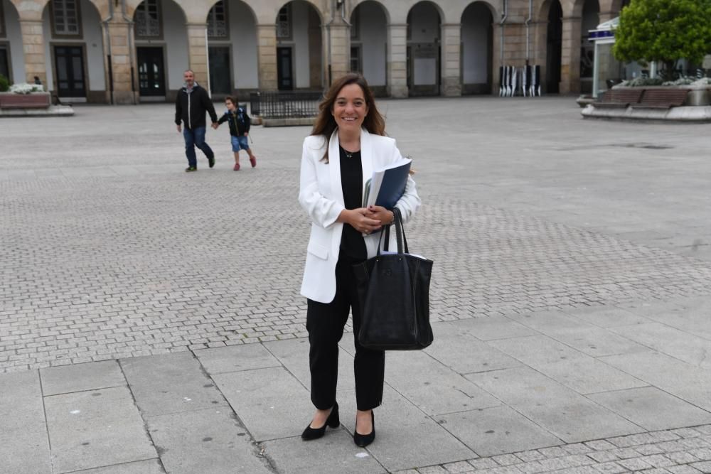 Inés Rey en su 1º día como alcaldesa de A Coruña