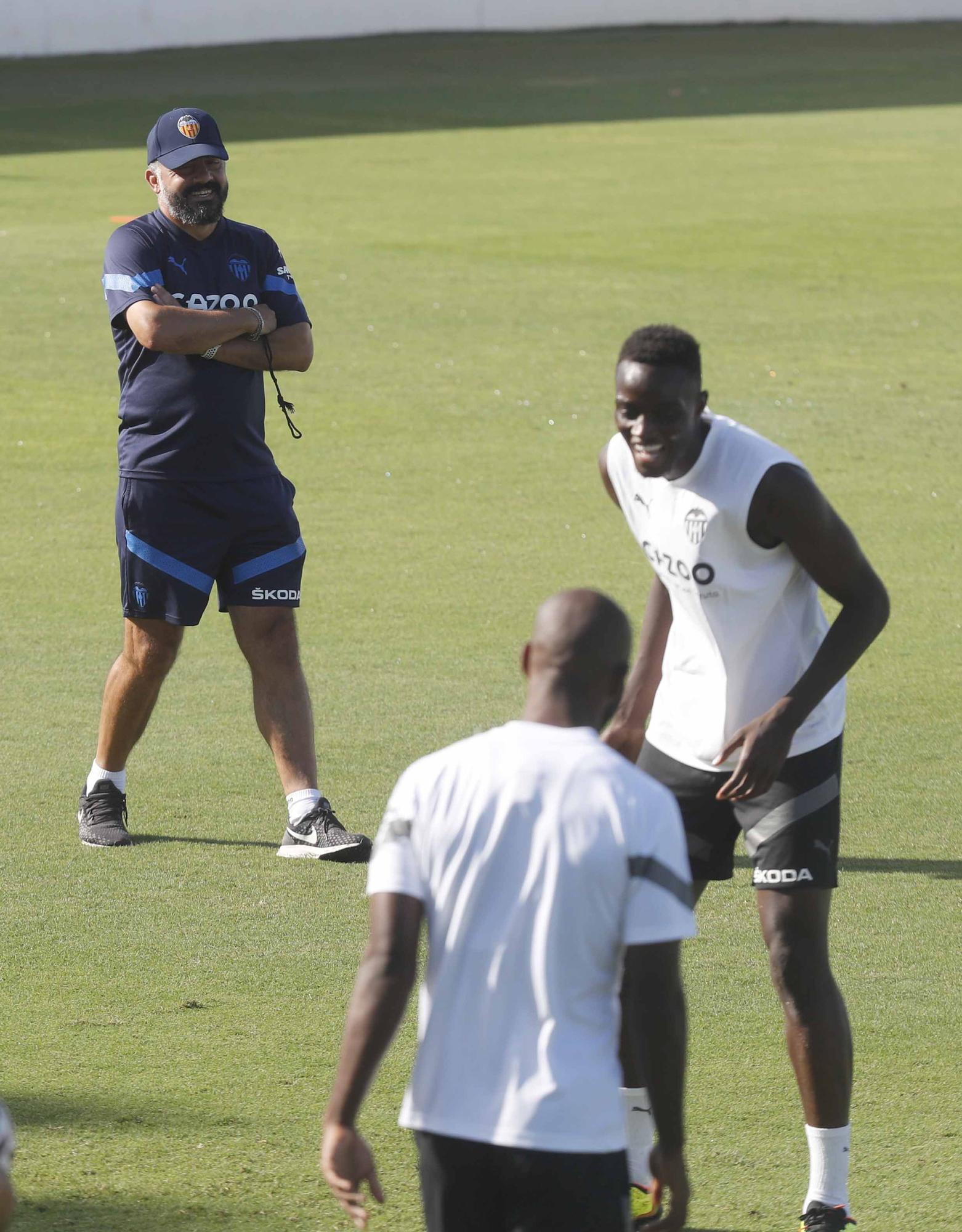 Entrenamiento previo a la segunda jornada de Laliga frente al Athletic de Bilbao