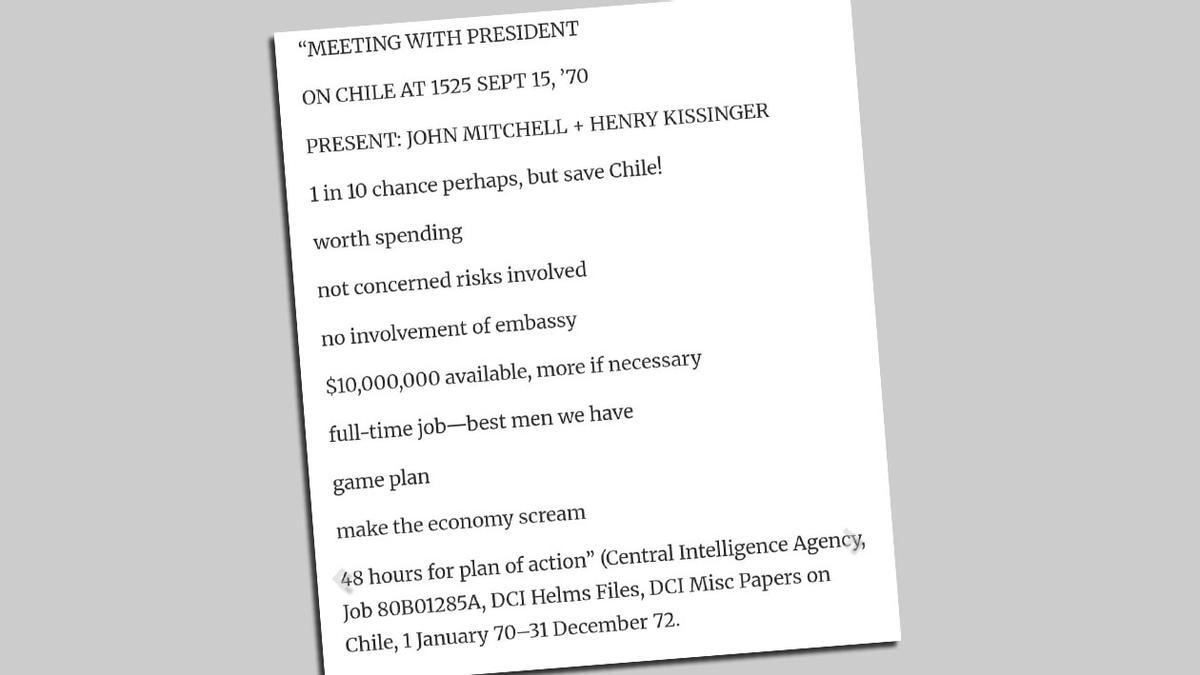 Reunión de John Mitchell y Henry Kissinger