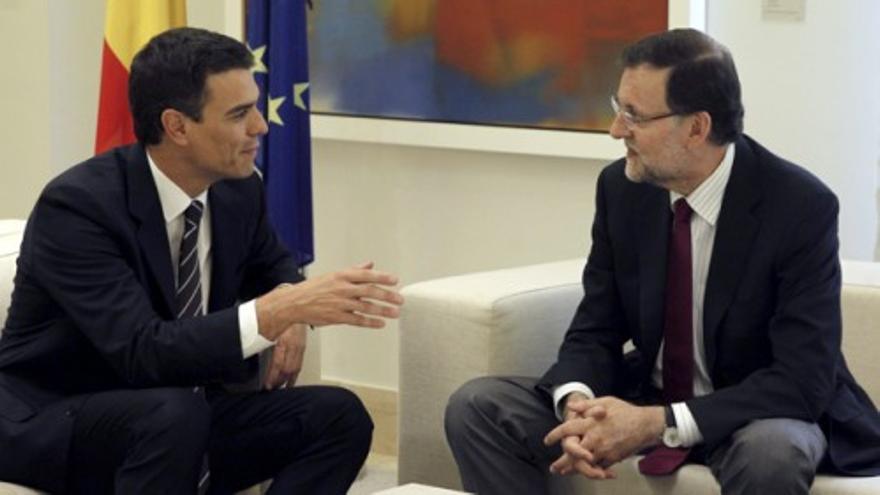 Rajoy y Pedro Sánchez unen sus voces contra la consulta en Cataluña