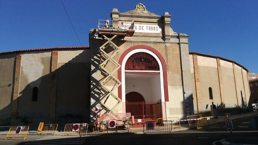 Obras en la Plaza de Toros.