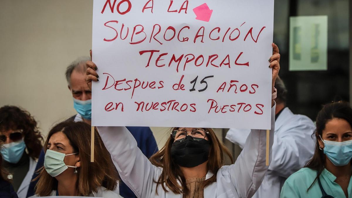Una protesta de sanitarios en la provincia