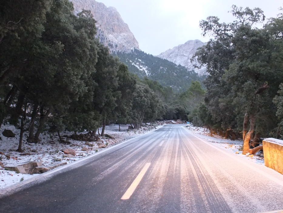 La nieve llega a Mallorca