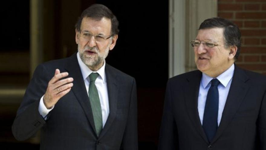 Rajoy recibe al presidente de la Comisión Europea en la Moncloa
