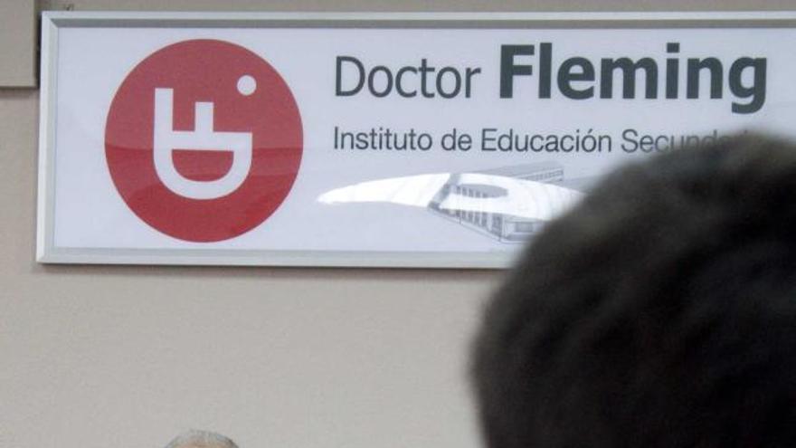 Gustavo Bueno, ayer, en el salón de actos del Doctor Fleming.