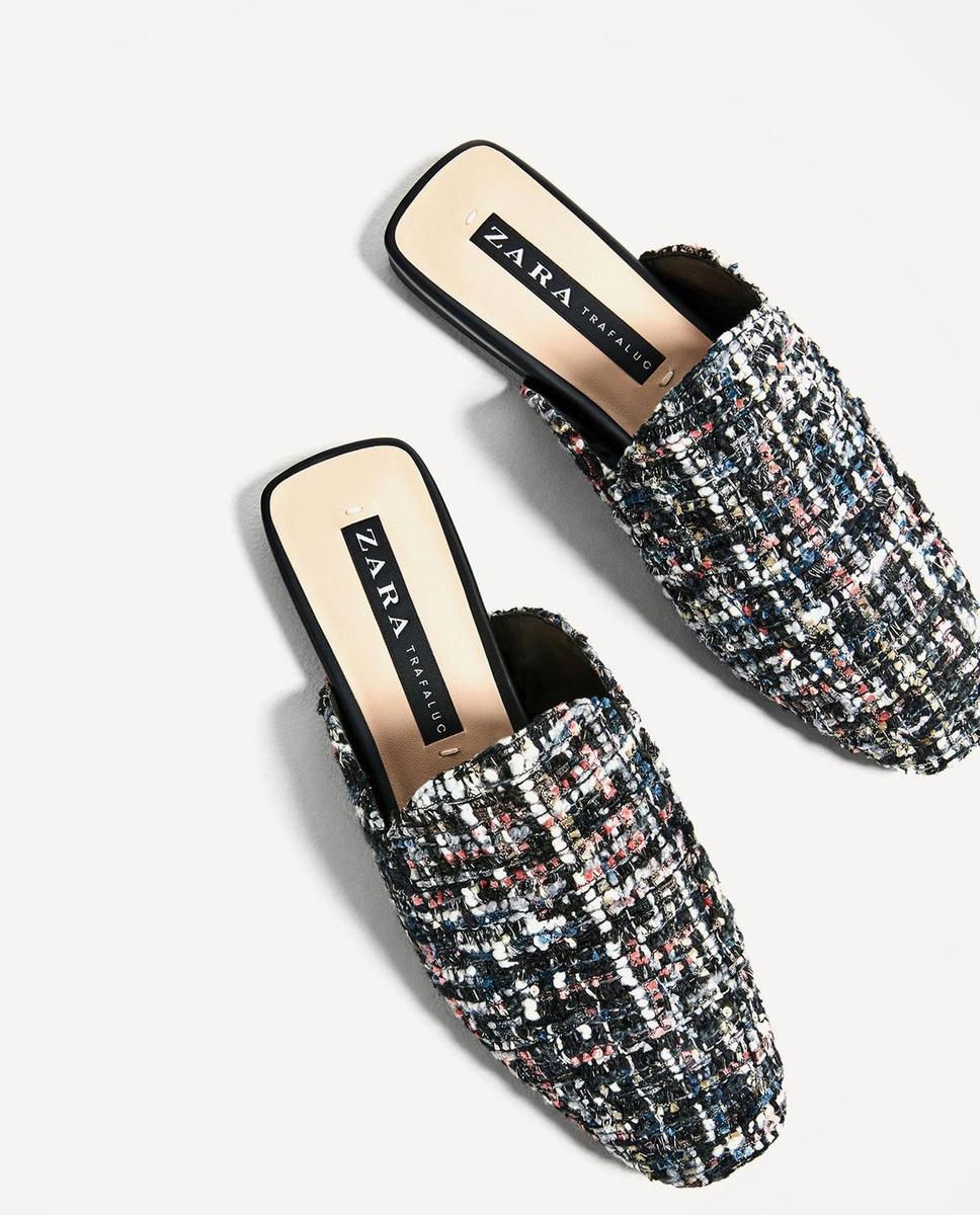 Zapatos Zara: mules tejidas