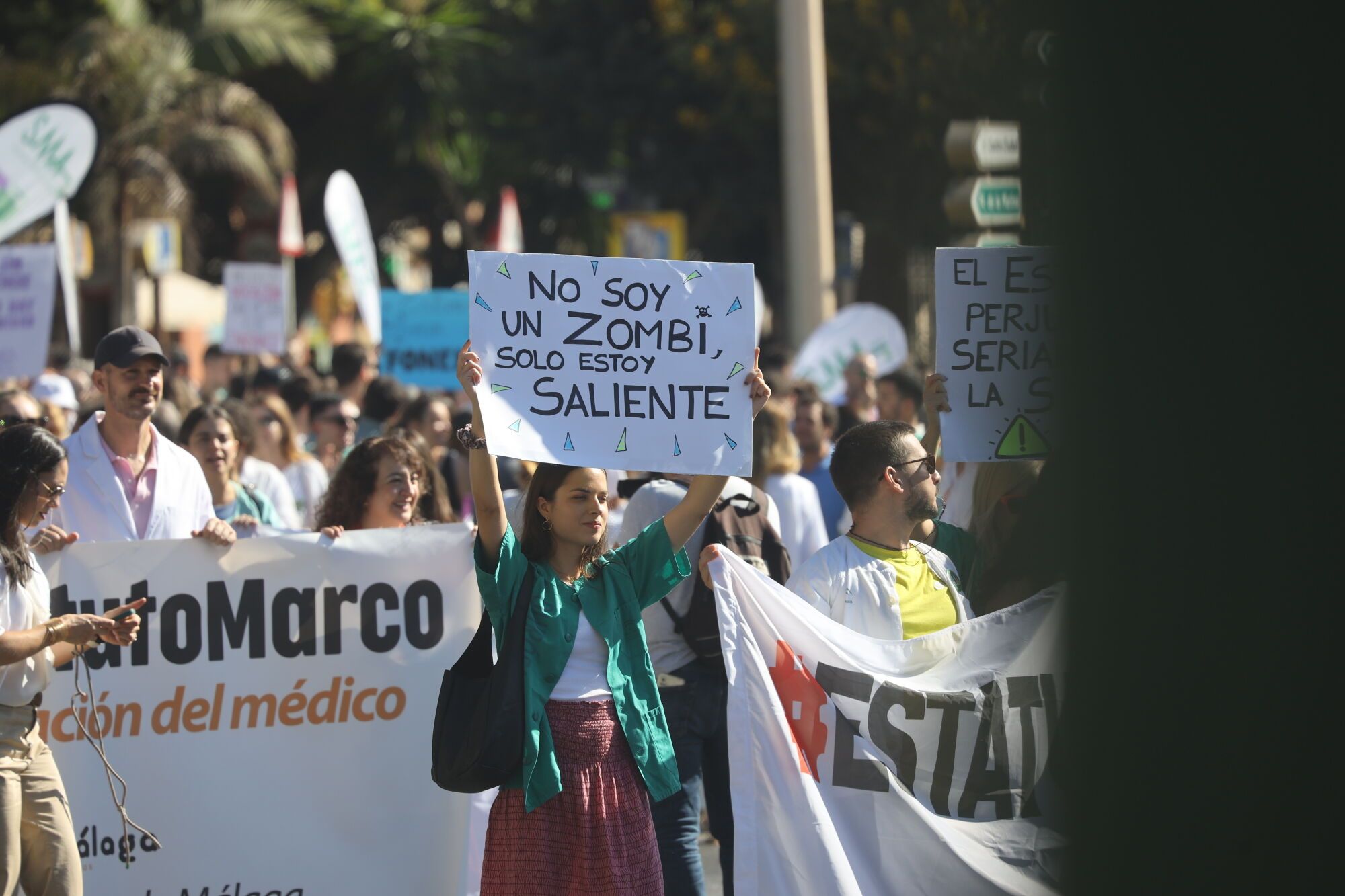 MLG 03-10-2025 Manifestación de la sanidad pública en Málaga.