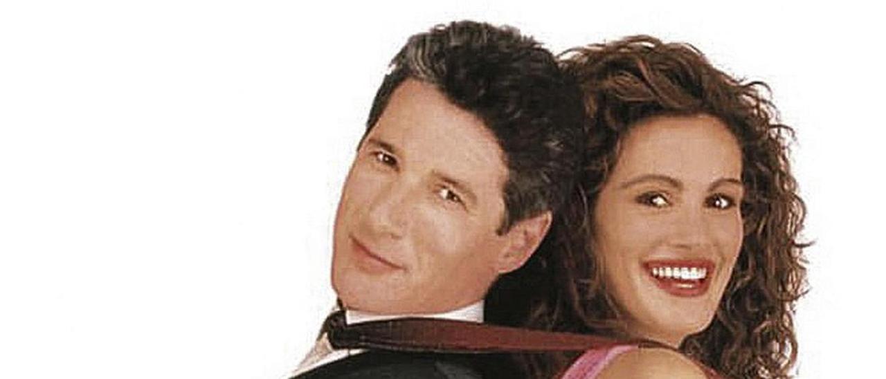 Richard Gere y Julia Roberts, en el cartel de &quot;Pretty woman&quot;.