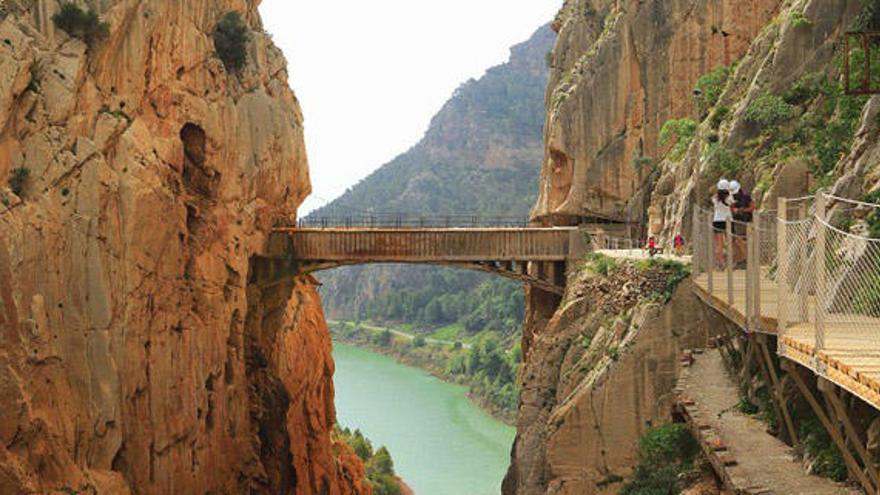 Una vista del Caminito del Rey.