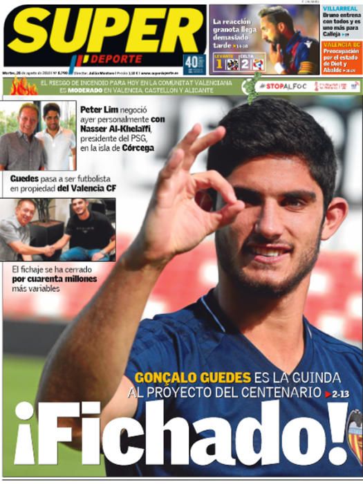 Así fue el fichaje de Guedes por el Valencia CF