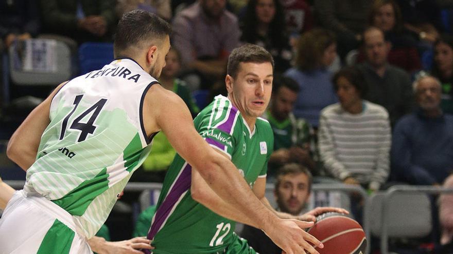 Milosavljevic, en una acción del encuentro ante el Joventut.