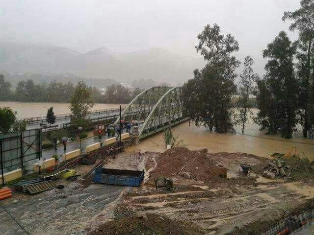 Las imágenes del temporal de lluvia en Málaga