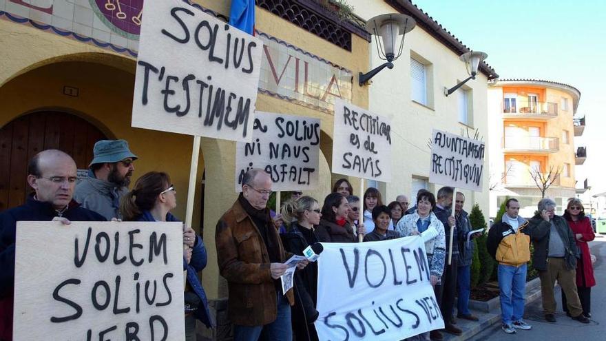 Protesta per Solius, el 2004 · Marc Martí