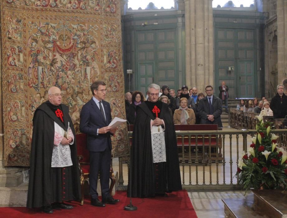 Feijóo pide al Apóstol por una España "igualitaria, justa y unida"