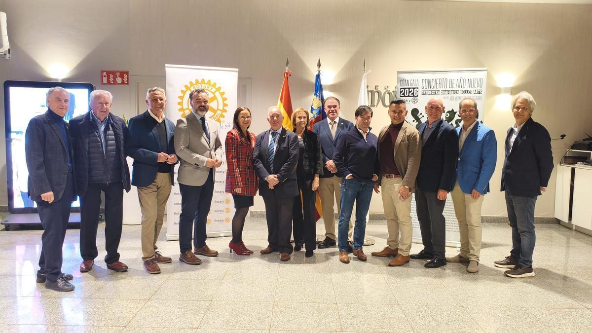 La presentación del concierto de Año Nuevo del Club Rotary La Vall.