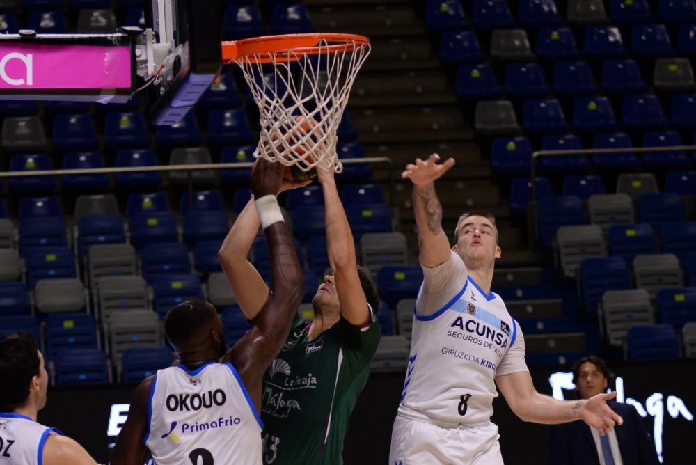 Partido de la Liga Endesa entre el Acunsa Gipuzkoa Basket y el Unicaja.