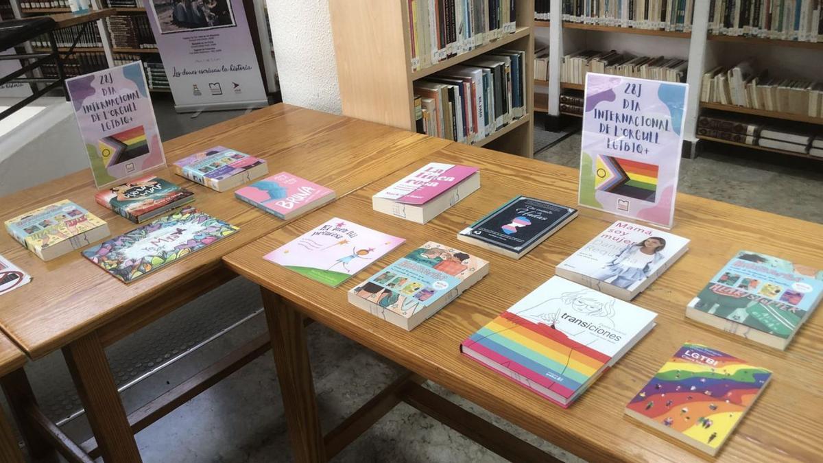 Libros de temática LGTBIQ+ expuestos en la Biblioteca Municipal de Eivissa.   | AYUNTAMIENTO DE EIVISSA