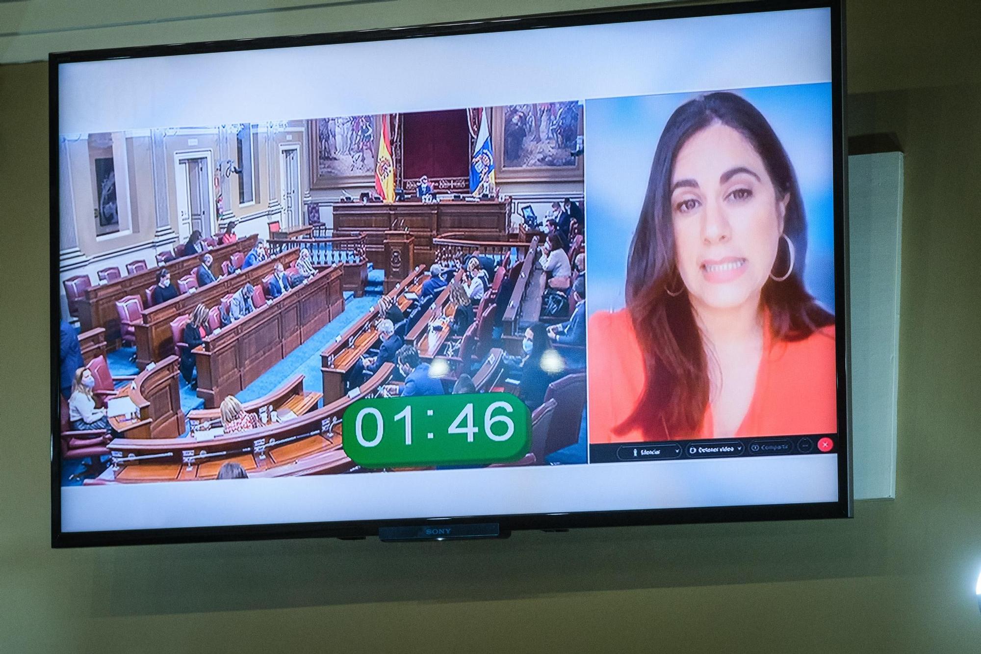 Pleno extraordinario del Parlamento de Canarias (20/01/2022)